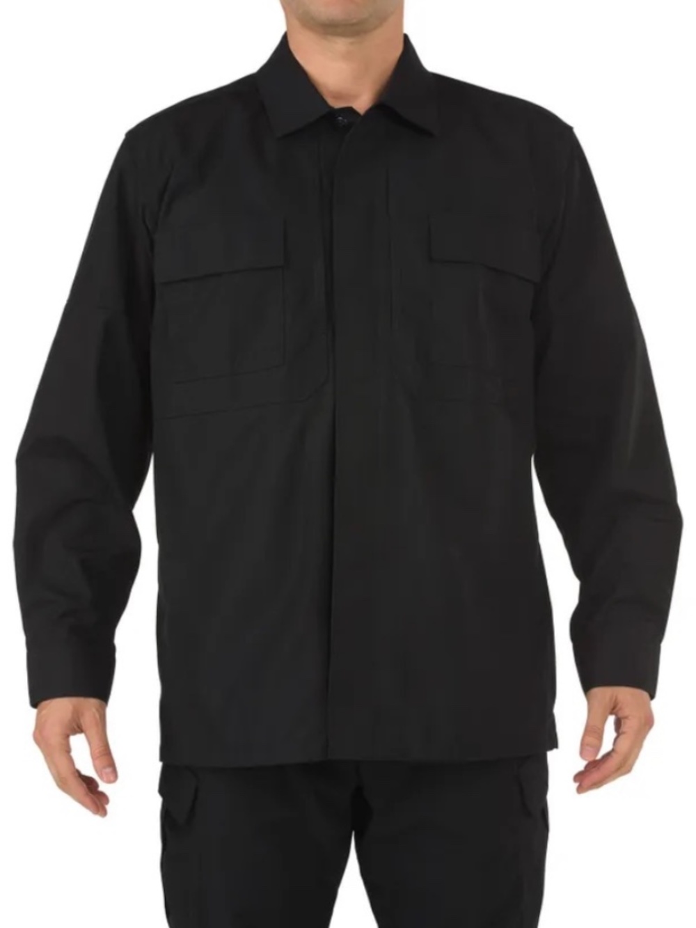 5.11 Tactical Men’s Taclite TDU Utility Long Sleeve Cotton Shirt size M Black